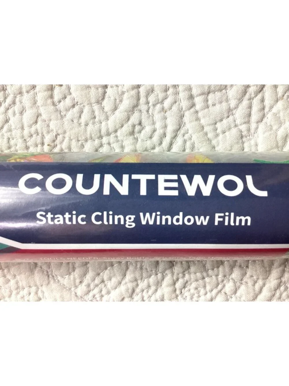 Countewol Static Cling Window Film Decorative Floral* 17.5”x 8 Feet Roll*NEW